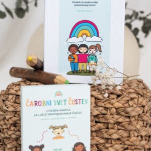 PAKET 1: KNJIGA Čarobni svet čustev (+ gratis plakat) in Kartice Čarobni svet čustev